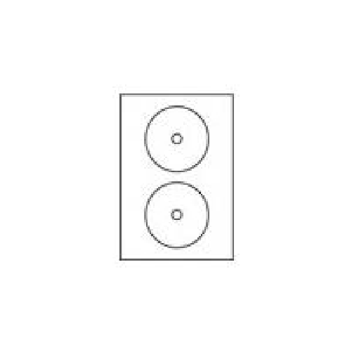 AVERY-Zweckform-Etichette-per-CD-Etichette-per-CD-117-mm-bianco-50-pezzi.-L7676-25-bianco