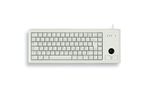 CHERRY-COMPACT-KEYBOARD-G84-4400-FRANAIS-GRIS-USBCLAVIER-MINIATURE-MACANIQUE-BAS-PROFIL-TRACKBALL-84-TOUCHES-LAYOUT-FR