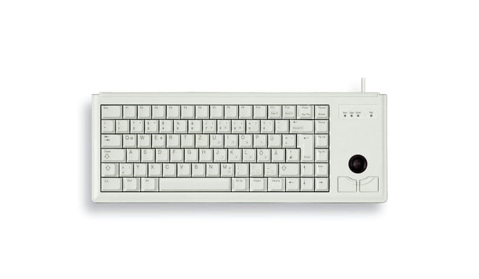 CHERRY-COMPACT-KEYBOARD-G84-4400-FRANAIS-GRIS-USBCLAVIER-MINIATURE-MACANIQUE-BAS-PROFIL-TRACKBALL-84-TOUCHES-LAYOUT-FR