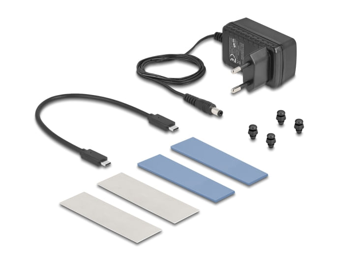 Delock-Custodia-esterna-USB-20-Gbps-per-2-SSD-M.2-NVMe-PCIe-con-presa-USB-Type-C-e-funzione-clone