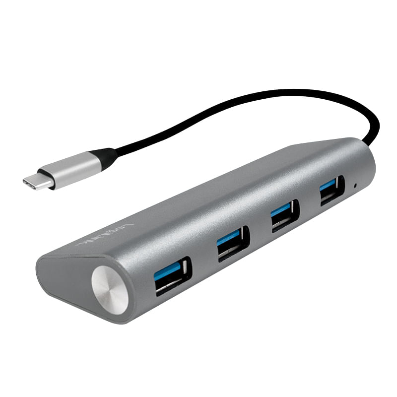 LogiLink-USB-3.1-Hub-Type-C-4-porte-4-porte-alluminio