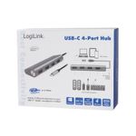 LogiLink-USB-3.1-Hub-Type-C-4-porte-4-porte-alluminio