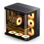 Jonsbo TK-2 2.0 Midi-Tower Tempered Glass - Black