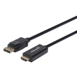 Manhattan 153201 cavo e adattatore video 1,8 m DisplayPort HDMI Nero