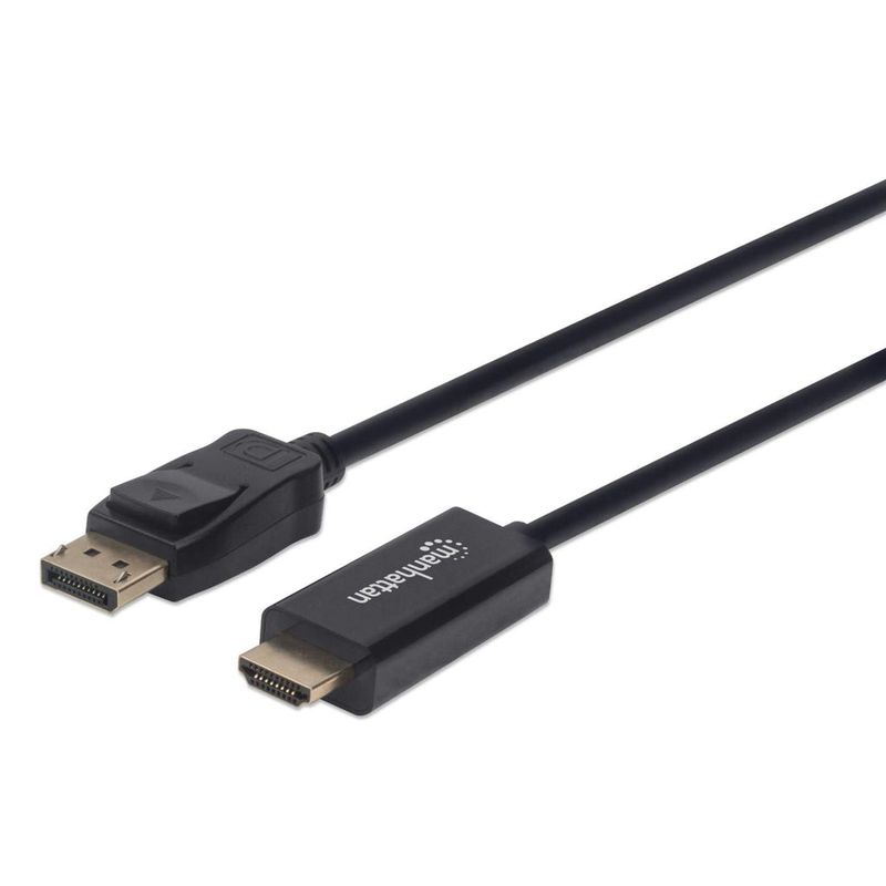 Manhattan-153201-cavo-e-adattatore-video-18-m-DisplayPort-HDMI-Nero