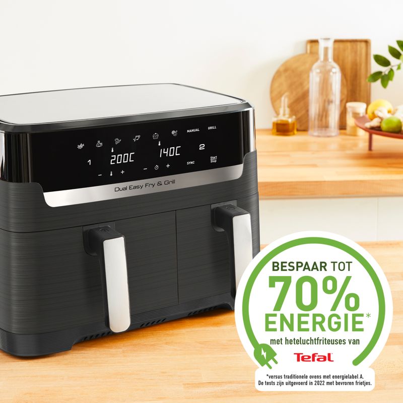 Tefal-Dual-Easy-Fry---Grill-EY905B-Doppia-83-L-Indipendente-2700-W-Friggitrice-ad-aria-calda-Grigio