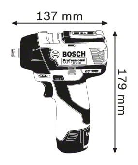 Bosch-GDS-10.8-V-EC-Professional-3-8--2600-Giri-min-115-Nm-Blu-108-V