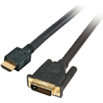 M-Cab 7300088 cavo e adattatore video 2 m HDMI tipo A Standard DVI-D Nero (2M HDMI DVI -D 241 CABLE GOLD - M/M FULL HD B