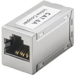 M-Cab 7200353 cavo di collegamento RJ-45 Alluminio (RJ45 MODULAR COUPLER CAT6A - 2X RJ45 FEMALE 8P8C METAL)