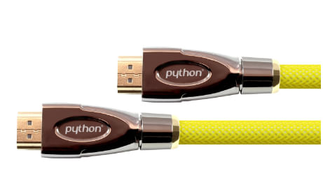 PYTHON-Cavo-HDMI-2.0-2m-Ethernet-4K2K-UHD-placcato-oro-OFC-giallo