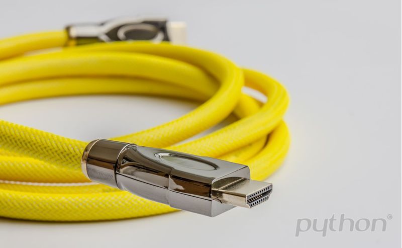 PYTHON-Cavo-HDMI-2.0-2m-Ethernet-4K2K-UHD-placcato-oro-OFC-giallo