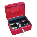 Wedo Cash box size 2 cassetta per monete e banconote Rosso