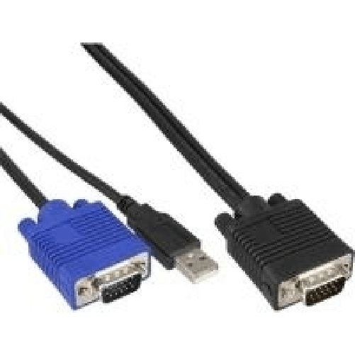 Set-di-cavi-KVM---USB---per-switch-KVM-da-19-pollici---lunghezza-18-m