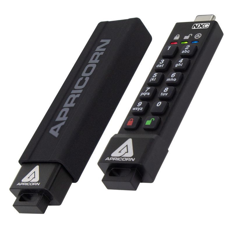 Apricorn-Aegis-Secure-Key-3NXC-unit--flash-USB-64-GB-USB-tipo-A-3.2-Gen-1-3.1-Gen-1-Nero--Aegis-Secure-Key-3NXC-USB---fl