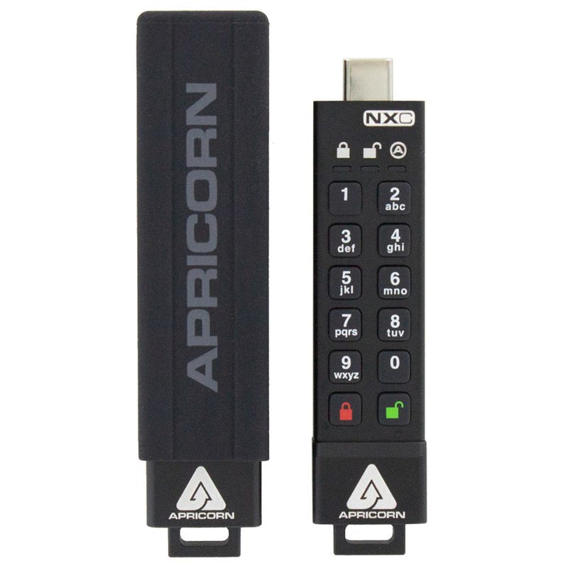 Apricorn-Aegis-Secure-Key-3NXC-unit--flash-USB-64-GB-USB-tipo-A-3.2-Gen-1-3.1-Gen-1-Nero--Aegis-Secure-Key-3NXC-USB---fl