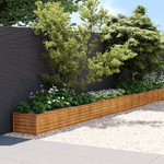 vidaXL Fioriera Rialzata da Giardino 1152x50x36 cm in Acciaio Corten