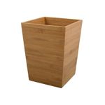 MSV 3700703946397 bidone per la spazzatura 3 L Quadrato Bamboo Marrone