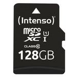 Scheda-di-memoria-intenso-per-le-prestazioni-flash-128GB--MicroSDXC-incl.-Adattatore-SD-UHS-1-