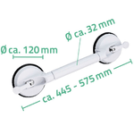 RIDDER-Maniglione-di-Sicurezza-Telescopico-a-Ventosa-125-cm-100-kg