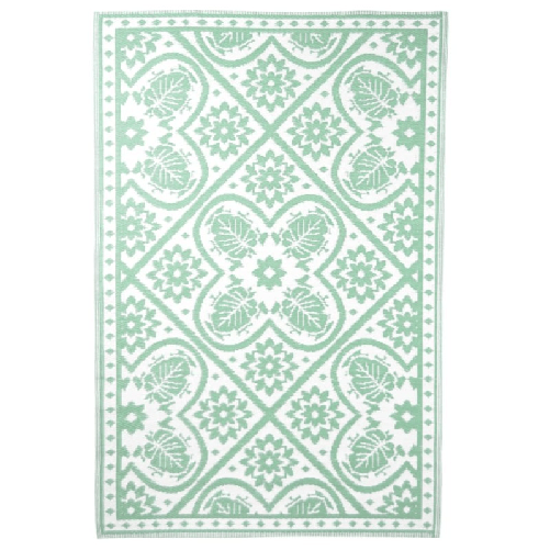 Esschert-Design-Tappeto-da-Esterno-182x122-cm-a-Tessere-Verde-e-Bianco