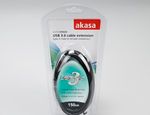 Akasa-USB-3.0-cable-Ext-cavo-USB-15-m-Nero--Akasa-USB-3.0-150cm-Male-to-Female-Extension-Cable-AK-CBUB02-15BK-