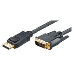 M-Cab 7003471 cavo e adattatore video 1 m DVI-D DisplayPort Nero (1M DP DVI CABLE M-M BLACK - M/M GOLD FULL HD)