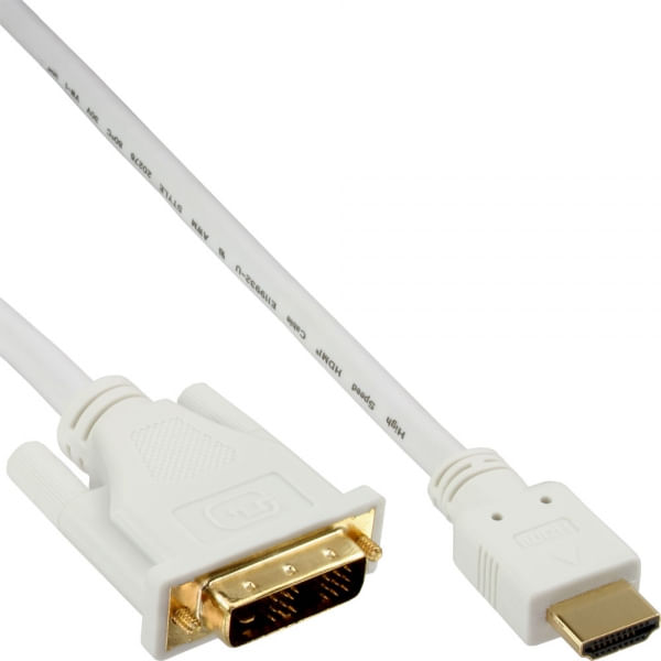 Cavo-HDMI-DVI---bianco---oro---HDMI-maschio-a-DVI-181-maschio---1m