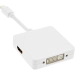 InLine Adattatore Mini DisplayPort m. a HDMI/DVI/DisplayPort f., DP 1.1a