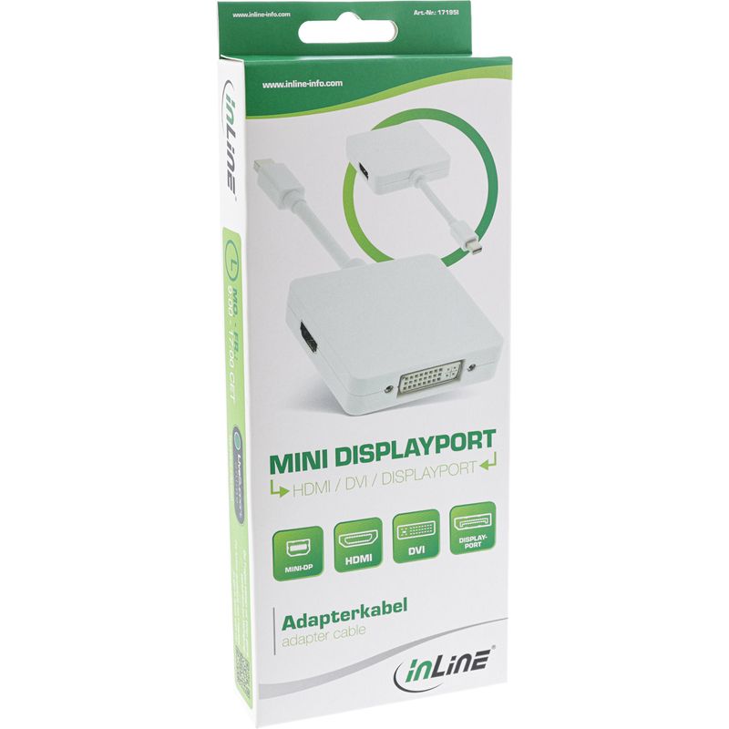 Cavo-adattatore-Mini-DisplayPort-a-HDMI-DVI-DisplayPort---bianco