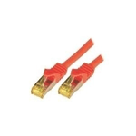 M-Cab 3m Cat7 cavo di rete Rosso S/FTP S-STP (CAT7 SFTP RJ45 LSZH 3M RED - 10GBIT RAW PATCH CABLE)