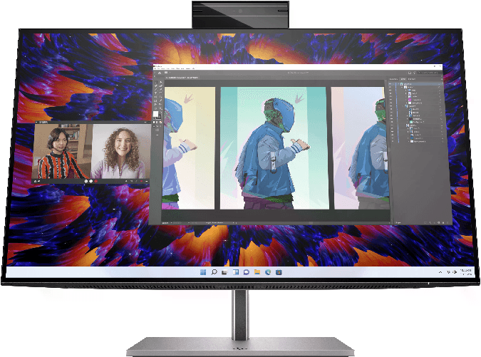 Hp-Monitor-238-Led-Ips-Qhd-16-9-5Ms-400-Cdm-Z24M-G3-Pivot-Webcam-Srbg-99-Dp-Hdmi