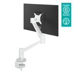 Dataflex 58.620 supporto da tavolo per Tv a schermo piatto 851 cm 33.5 Bianco Scrivania (Dataflex Viewlite Plus single m