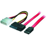 Shiverpeaks 0.5m SATA cavo SATA 0,5 m SATA 22-pin SATA 7-pin + Molex (4-pin) Nero, Rosso, Bianco, Giallo