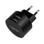 2direct LogiLink PA0218 Caricabatterie per dispositivi mobili Universale Nero AC Interno