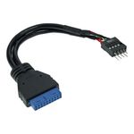 InLine Cavo USB 3.0 interno 19pin maschio / USB 2.0 2x 4pin maschio 015m (InLine Internal USB 3.0 to USB 2.0 - 15cm)