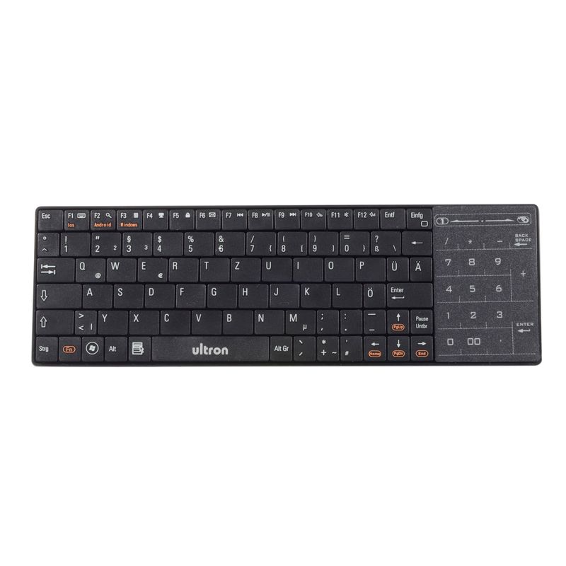 Ultron-UMT-BT-Bluetooth-QWERTZ-tedesco-nero-113884