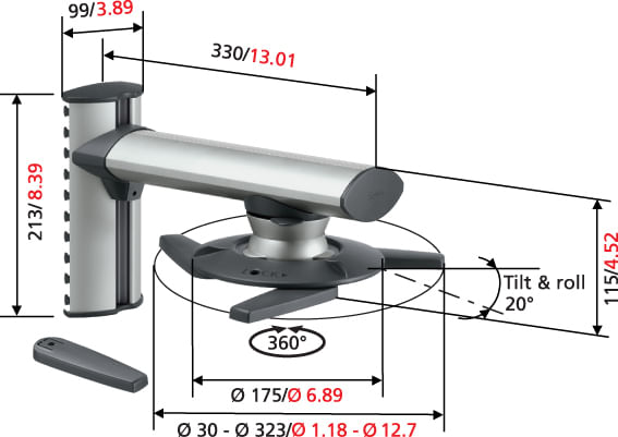 Vogel-s-EPW-6565---Staffa-da-Parete-per-Videoproiettore