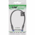 InLine Cavo patch armato, U/FTP, Cat.6A, nero, 0,5m