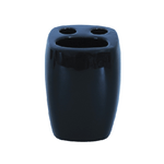 MSV 140446 Vaso para Cepillo de Dientes Cuenco de gres para karacha 7 x 10 cm Nero Portaspazzolino libera installazione