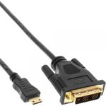 InLine 4043718214358 cavo e adattatore video 1,5 m HDMI Type C (Mini) DVI Nero