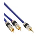 InLine Cavo jack RCA - PREMIUM - 2x connettori RCA su jack da 35 mm - 5 m