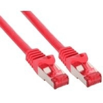 InLine Cavo patch Lan, S/FTP (PiMf), Cat.6, 250 MHz, PVC, CU, rosso, 0,5m