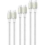 4Smarts Cavo 4smarts da USB-C a USB-C PremiumCord 60W set da 3 05m15m3m bianco/argento