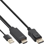 Cavo-convertitore-da-HDMI-a-DisplayPort---4K---nero-oro---5-m