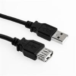 Sharkoon - USB-Verlängerungskabel - USB (M) zu USB (W) - USB 2.0 - 1 m - Schwarz