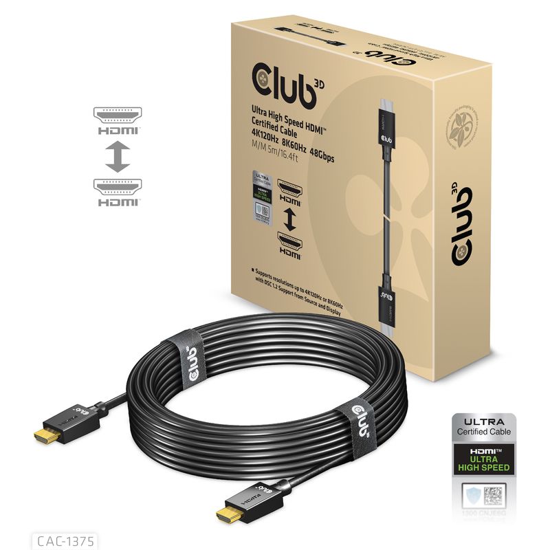 CLUB3D-CAC-1375-cavo-HDMI-5-m-HDMI-tipo-A--Standard--Nero