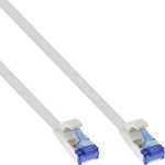 InLine Patch Cable flat, U/FTP, Cat.6A, TPE senza alogeni, bianco, 5m