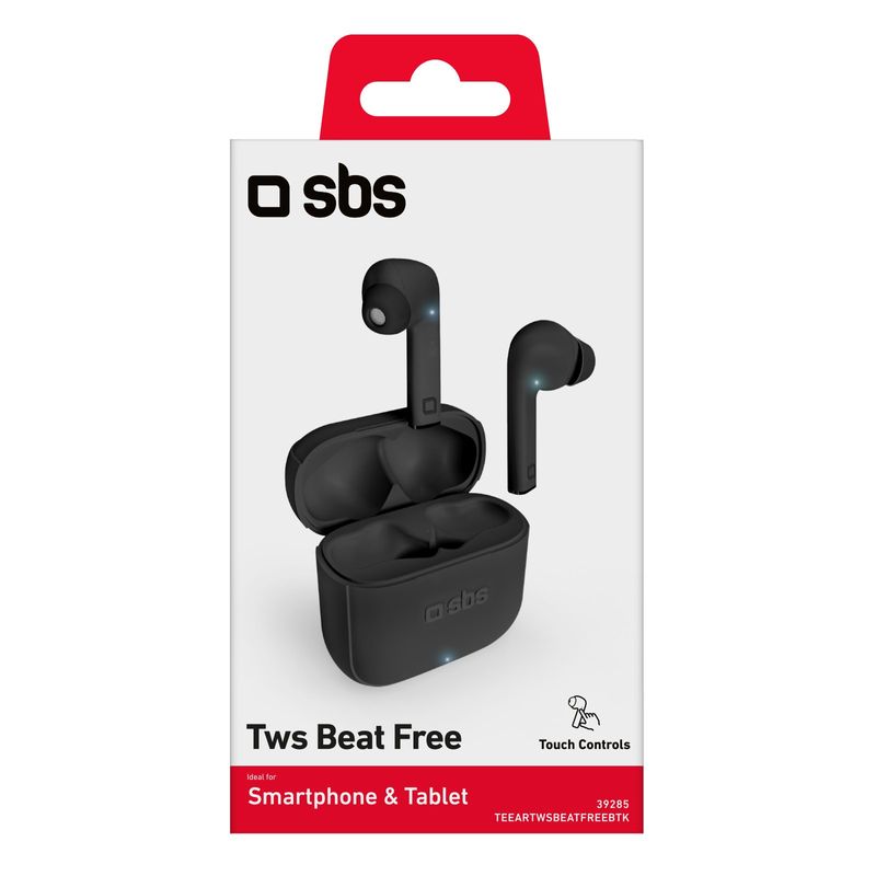 SBS-Beat-Free-Auricolare-True-Wireless-Stereo--TWS--In-ear-Musica-e-Chiamate-Nero