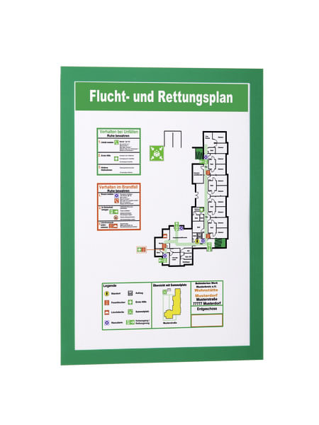 DUREVOLE-cornice-magnetica-autoadesiva-A4-verde-075-mm