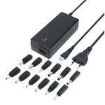 Deltaco SMP-90W12 adattatore e invertitore Interno 90 W Nero (DELTACO Universal Laptop Charger 15-20V 6A 90W 12-tips - B